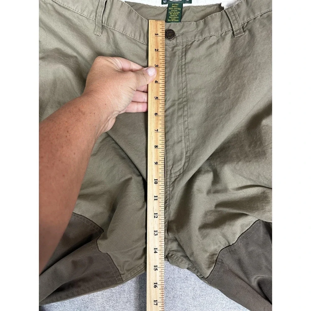 Cabelas Pants Mens 46 Tall Brown Green Hunting Field Nylon Reinforced Outdoor